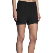 Brooks Chaser 5" 2-in-1 Women's Shorts, Black