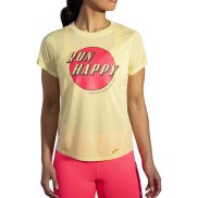 Brooks Distance Graphic SS Women's Running Top, Sunsprite