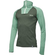 Bula Wool half-zip baselayer shirt Retro Merino, ivy