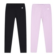 Champion Legacy 2Pack Girls Leggings, Black/Pink