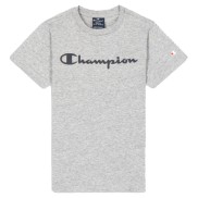 Champion Script Logo Boys T-Shirt, Light Grey
