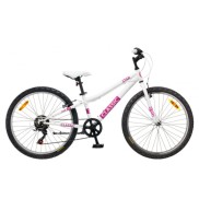 Classic Star 24'' Kids Bike, White/Pink
