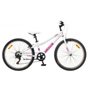 Classic Star 24'' Kids Bike, White/Purple/Pink