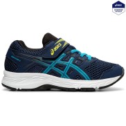 Asics Contend 5 PS Kids Running Shoes, Blue Expanse