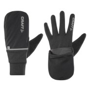 Craft Hybrid Weather Gloves, Black