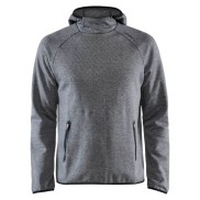 Craft Men's Emotion Hood Sweatshirt, Dark Grey