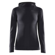 Craft Women's Charge Fuseknit LS Hood, Black