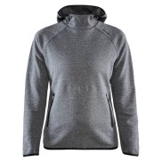 Craft Women's Emotion Hood Sweatshirt, Dark Grey