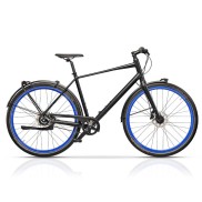 Cross Traffic Urban 28'' City Bike, Black/Blue