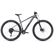 Cube Aim EX 29'' Mountain Bike, Grey/Red
