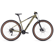 Cube Aim Race 29'' Mountain Bike, Olive/Black