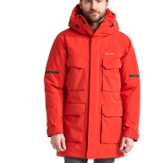 Didriksons Drew 4 Men's Parka, lava red