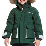 Didriksons Kure 5 Kid's Parka, Evening Green