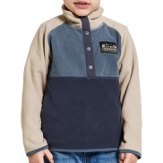 Didriksons Monte Kids Half Button, Navy