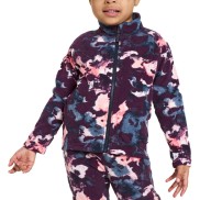 Didriksons Monte Printed Kids Full-Zip, Salt Purple