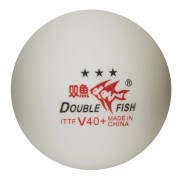 Double Fish Table Tennis Balls 40+3 Stars, 10 Pcs, White