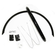 Mudguards 28x45mm steel, Black