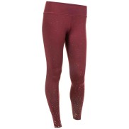 Endurance Candra Junior Long Printed Tights, Red