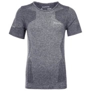 Endurance Kanen Men's Seamless S/S Tee, Grey/Black