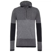 Endurance Kristal Women's Melange Seamless Midlayer w/hood, Grey