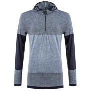 Endurance Kerto Men's Melange Seamless Midlayer w/hood, Grey