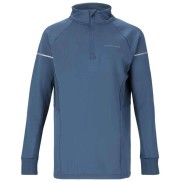 Endurance Kredly Jr. Active Stretch Kids Midlayer, Slate Blue
