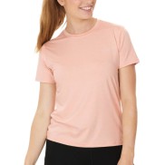 Endurance Maje Women's Melange S/S Tee, Peach Whip
