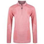 Endurance Prim Junior Girls Melange Seamless Midlayer, Dusty/Rose