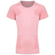 Endurance Prim Junior Girls Melange Seamless S/S Tee, Dusty Rose