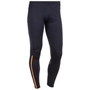 Endurance Samien Men's Long Tights, Black/Orange