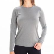 Endurance Sustainable X1 Elite Women's L-S Tee, Mid Grey
