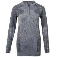 Endurance Vanilla Women's Melange Seamless Midlayer, Grey/Black