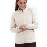 Endurance Almaty Women's Power Stretch Midlayer, Pumice Stone