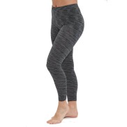 Endurance Crina Women's Seamless Melange Tights, Black