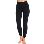 Endurance Flow Women's Ribbed Seamless Tights, Black