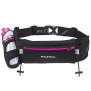 Fitletic Fully Loaded Water And Gel Belt, Black/Pink | Jostas Soma