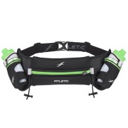Fitletic Hydration Belt 350ml, Black/Green