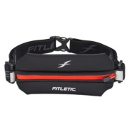 Fitletic Neo I Fitness Running Belt, Black/Red | Jostas Soma