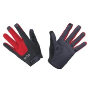 Gore C5 Cycling Trail Gloves, Black/Red