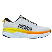 Hoka One One Bondi 7 Men's Shoes, Nimbus Cloud/Radiant Yellow