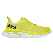 Hoka One One Clifton Edge Men's Running Shoes, Citrus/White