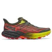 Hoka Speedgoat 5 Men's Trail, Thyme/Fiesta
