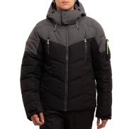 Icepeak Eastham Men's Padded Ski Jacket, Black/Grey