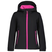 Icepeak Kobryn Jr Girls Softshell Jacket, Black/Pink | Meiteņu Softshell Jaka