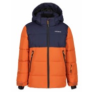 Icepeak Louin Jr Boys Padded Winter Jacket, Dark Blue/Orange