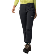Jack Wolfskin Activate Thermic Women's Softshell Pants, Black