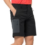 Jack Wolfskin Activate Track Men's Softshell Shorts, Black