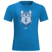 Jack Wolfskin Brand Wolf Kids T-Shirt, Sky Blue