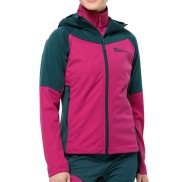 Jack Wolfskin Brisstal Hoody W Softshell Jacket, New Magenta