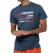 Jack Wolfskin Established In T Men's T-shirt, Dark Sky